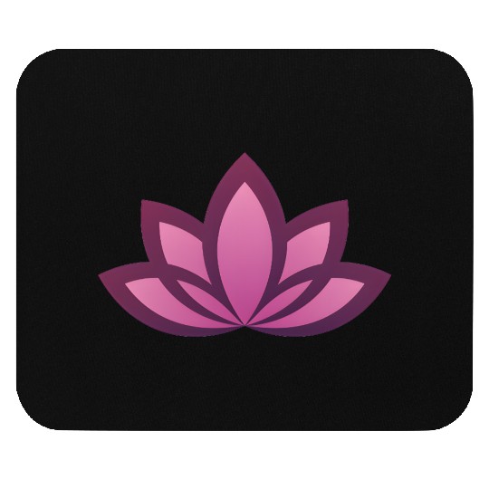 Elegant Pink Lotus Mandala Design Mouse Pads