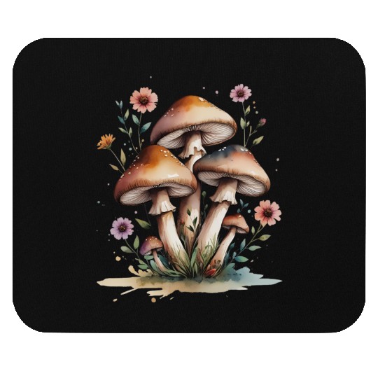 Whimsical Forest Mushrooms Design Mouse Pads
