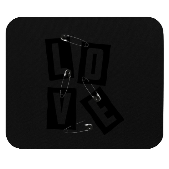 Safety Pin Artistic Pattern Mouse Pads