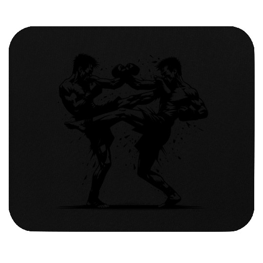 Kickboxing - When Muscle Power Meets Willpower Mouse Pads