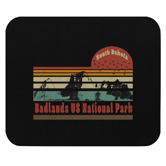 Badlands US National Park South Dakota Travel Mouse Pads