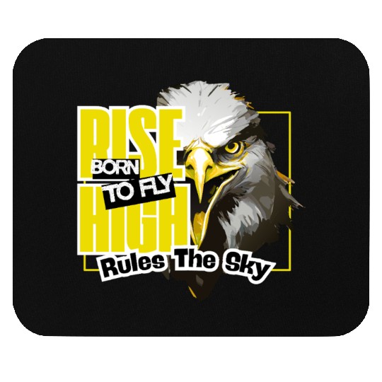 Eagle with Bold Flight Theme Mouse Pads