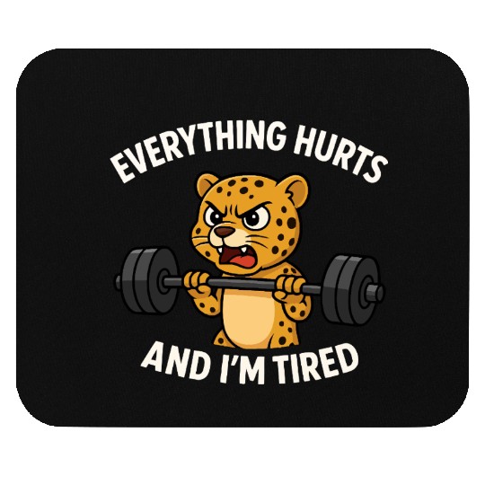 Leopard Weights Mood Mouse Pads