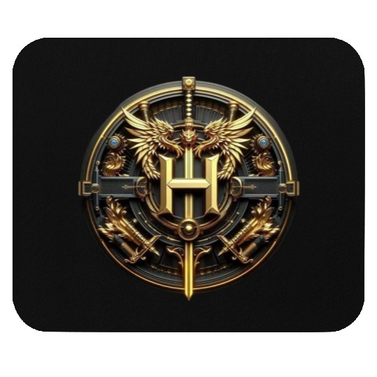 Regal Dragon Emblem with Shield Mouse Pads