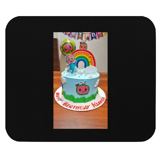 Colorful Toddler Birthday Rainbow Cake Mouse Pads