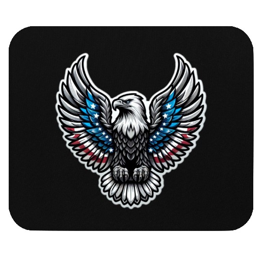 Patriotic Eagle Emblem Mouse Pads