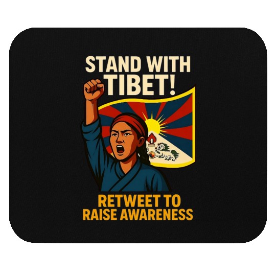 STAND WITH TIBET! Mouse Pads