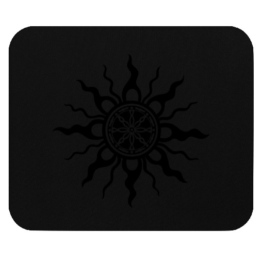 Tribal Sun Symbol Mystic Spiritual Ornament Mouse Pads