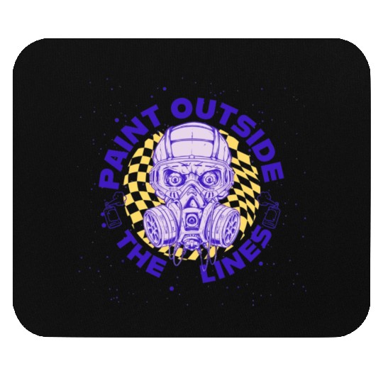 Paint Outside the Lines Graphic Mouse Pads