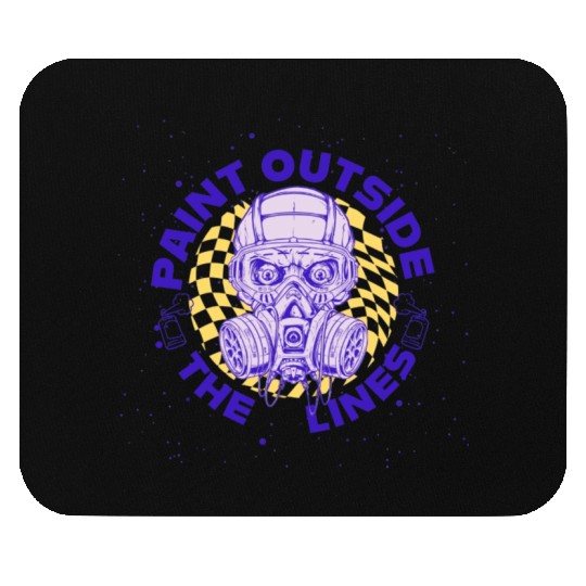 Paint Outside the Lines Graphic Mouse Pads