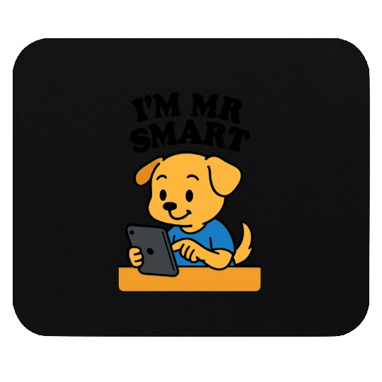 Digital Puppy Exploring on Tablet Mouse Pads