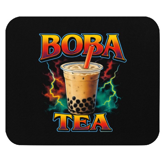 Boba Tea Favorite Food Funny Weird 90s Boba Tea Mouse Pads