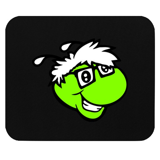 Nerd Caterpillar Intelligent Geek Worm Glasses Fun Mouse Pads