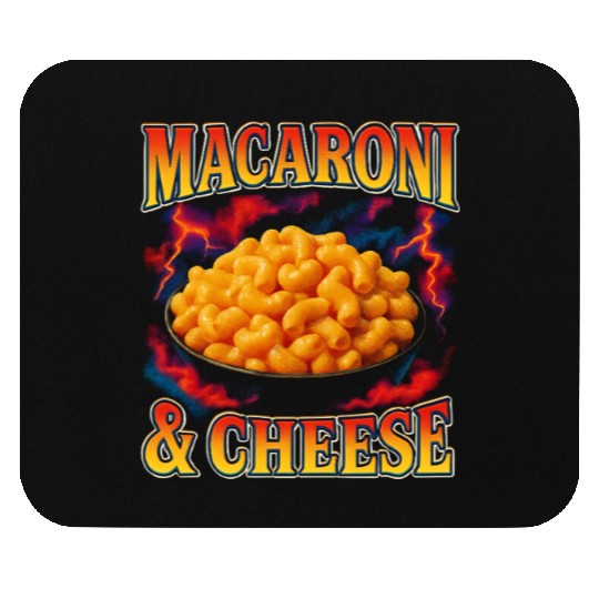Macaroni And Cheese Favorite Food Weird 90s Mouse Pads