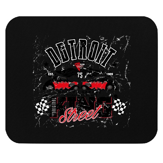 Retro Octobite Hot Rod Detroit Garage Mouse Pads