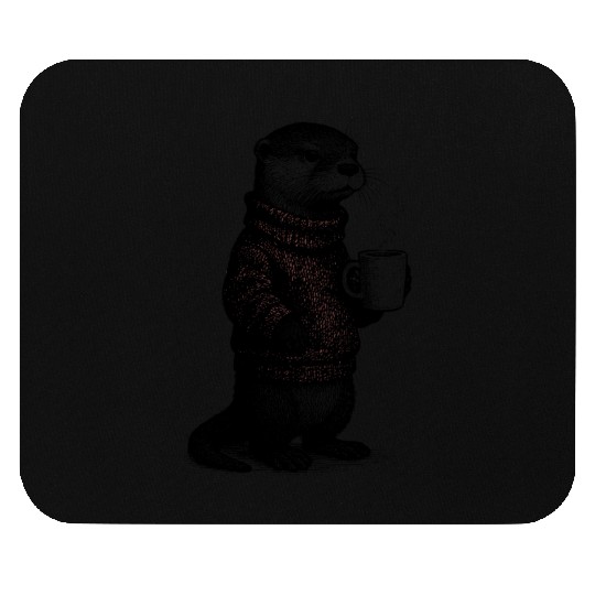 Coffee Otter Mouse Pads