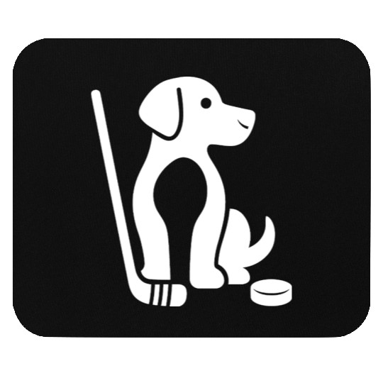 Dachshund Beagle hockey pet silhouette minimalist Mouse Pads