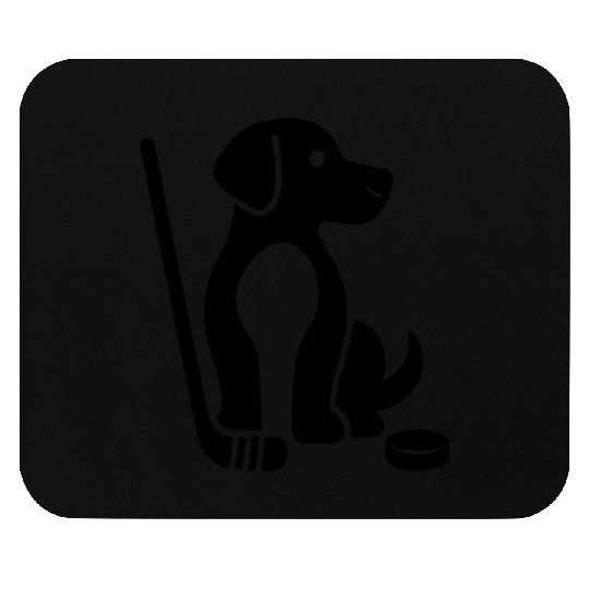Dachshund Beagle hockey pet silhouette minimalist Mouse Pads