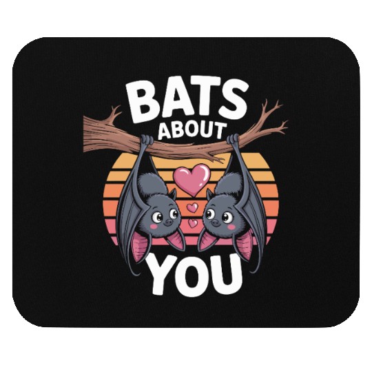 Bats About You Funny Bat Halloween Mouse Pads – Nayan