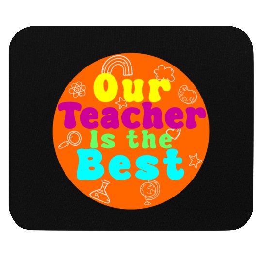 Colorful Teacher Appreciation Circular Mouse Pads