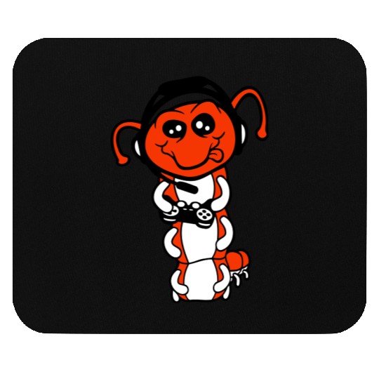 Gamer caterpillar nerd gaming controller consol Mouse Pads