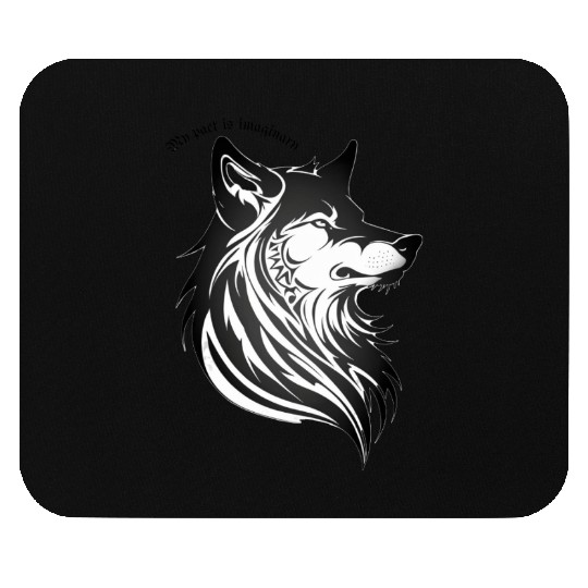 My Pack Is Imaginary - Lone Wolf Mouse Pads