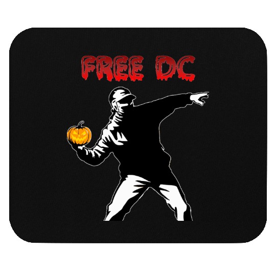 Free DC With Pumpkin - Funny Halloween Mouse Pads