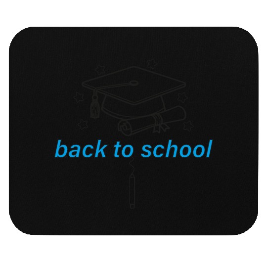Graduation Cap and Scroll Back to School Print Mouse Pads
