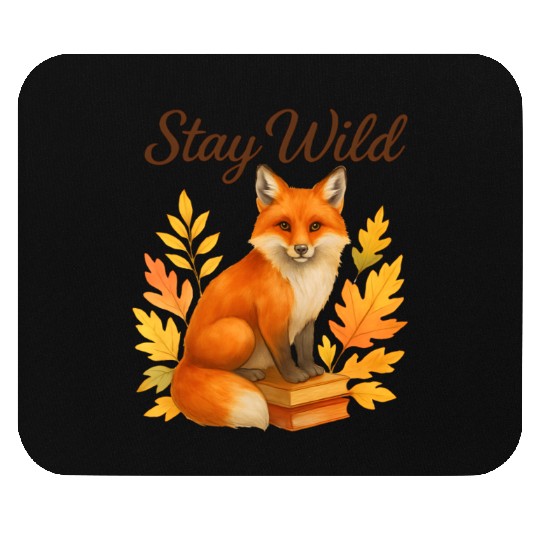 Stay Wild – Autumn Fox Mouse Pads