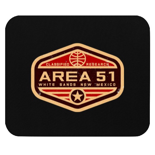Area 51 Insignia with Retro Style Mouse Pads