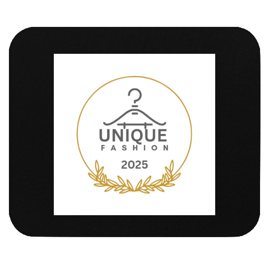 Black And Gold Minimalist Fashion Logo Mouse Pads