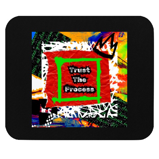Trust The Process Graffiti Style | Green Version Mouse Pads
