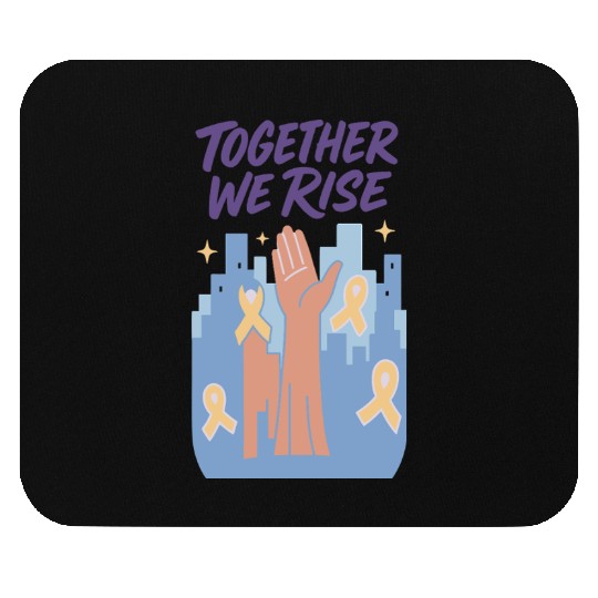 Together We Rise │ Childhood Cancer Awareness	 Mouse Pads