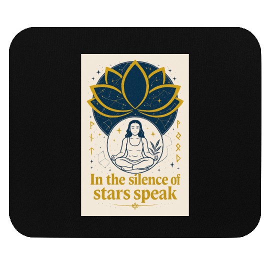 Mystic Lotus Meditation Art Mouse Pads
