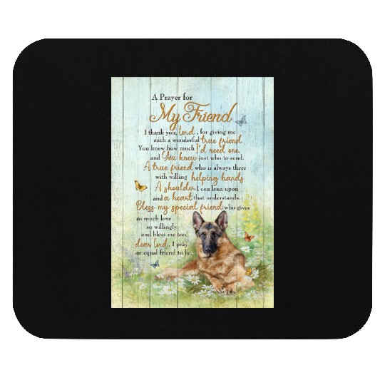 Grateful Pet Friend Prayer Wall Art Mouse Pads