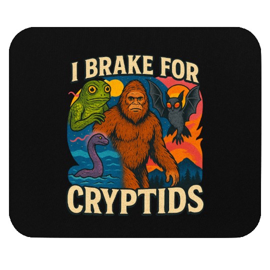 Cryptid Mythical Creature Mouse Pads Design