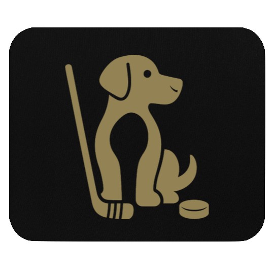 Dachshund Beagle hockey pet silhouette minimalist Mouse Pads