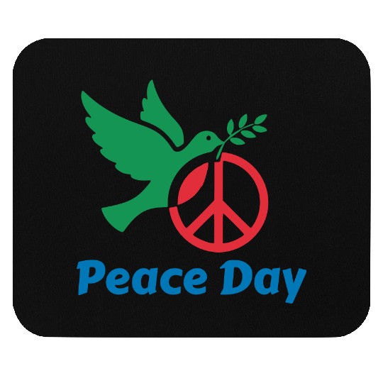 Peace Day Dove with Olive Branch Mouse Pads