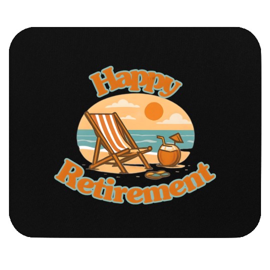 Retirement Relaxation Sunset Design Mouse Pads