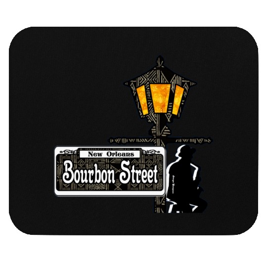 Bourbon Street Saxophonist  Mouse Pads