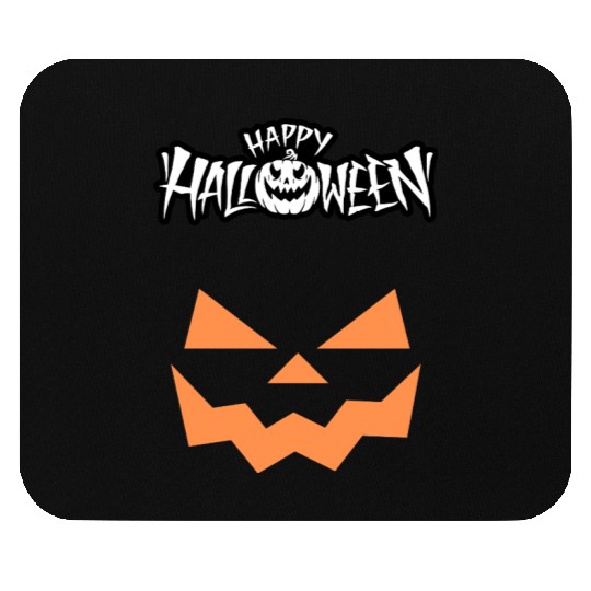 Spooky Jack-O-Lantern Halloween Design Mouse Pads