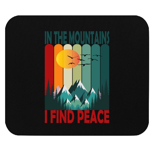 Mountain Sunset Peaceful Scene Mouse Pads