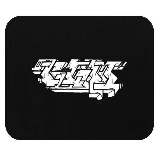 Graffiti Piece - White Mouse Pads
