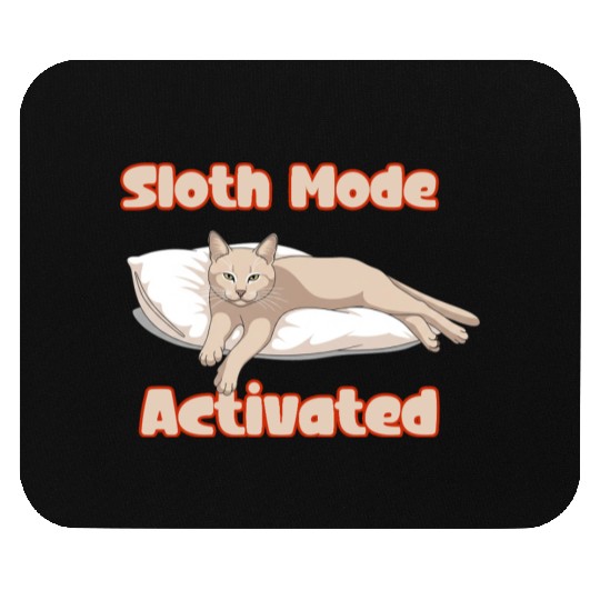 Sloth Mode Activated Cat in Hammock Mouse Pads