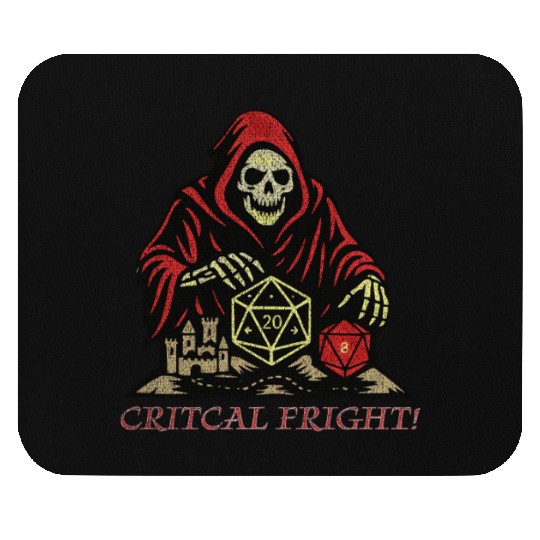 Critical Fright Halloween Nerd Mouse Pads