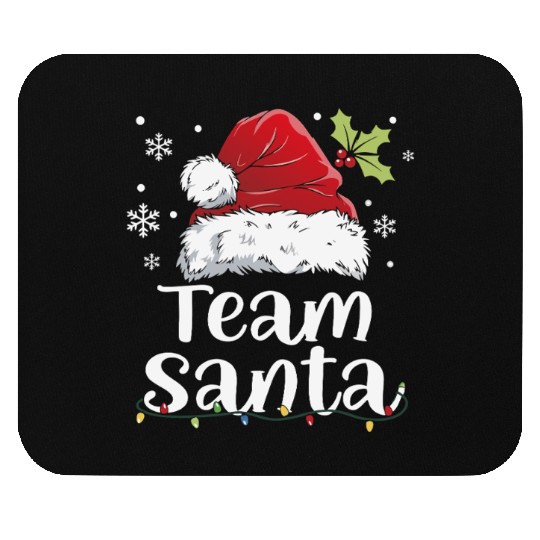 Team Santa Holiday Christmas Design Mouse Pads
