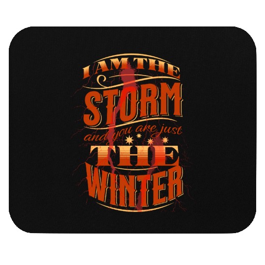 Lamenting Storm Winter Design Mouse Pads