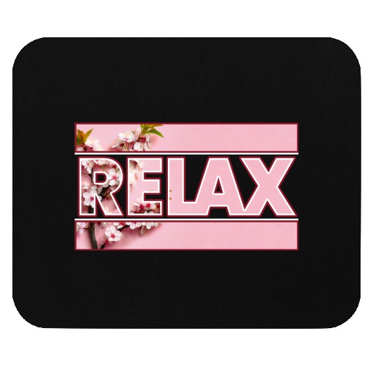 Cherry Blossom Relax Logo Mouse Pads