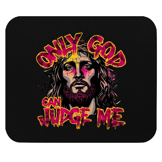 Religious Jesus Graffiti Style Design Mouse Pads