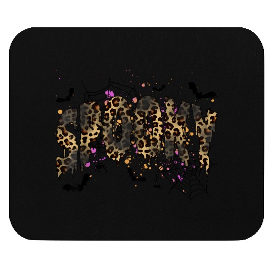 Spooky Season Leopard Halloween Spooky For Girls Mouse Pads
